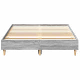 Cadre de lit sans matelas sonoma gris 120x200cm bois ingénierie