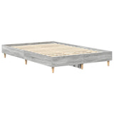 Cadre de lit sans matelas sonoma gris 120x200cm bois ingénierie