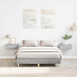 Cadre de lit sans matelas sonoma gris 120x200cm bois ingénierie