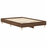 Cadre de lit sans matelas chêne marron 120x200 cm