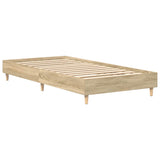 Cadre de lit sans matelas chêne sonoma 100x200 cm