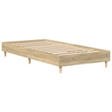 Cadre de lit sans matelas chêne sonoma 100x200 cm