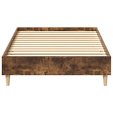 Cadre de lit sans matelas chêne fumé 100x200 cm bois ingénierie