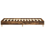 Cadre de lit sans matelas chêne fumé 100x200 cm bois ingénierie