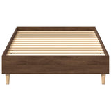 Cadre de lit sans matelas chêne marron 100x200 cm