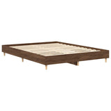 Cadre de lit sans matelas chêne marron 100x200 cm