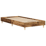 Cadre de lit sans matelas vieux bois 100x200 cm bois ingénierie