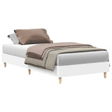 Cadre de lit sans matelas blanc 90x200 cm bois d'ingénierie