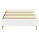 Cadre de lit sans matelas blanc 90x200 cm bois d'ingénierie