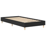 Cadre de lit sans matelas noir 90x200 cm bois d'ingénierie