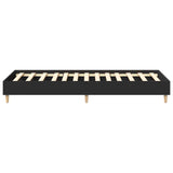 Cadre de lit sans matelas noir 90x200 cm bois d'ingénierie