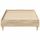 Bed frame without mattress sonoma oak 90x200 cm