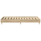 Bed frame without mattress sonoma oak 90x200 cm