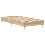 Bed frame without mattress sonoma oak 90x200 cm