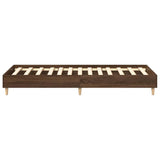 Cadre de lit sans matelas chêne marron 90x200cm bois ingénierie