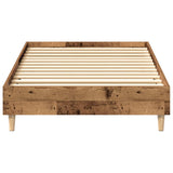 Cadre de lit sans matelas vieux bois 90x200 cm bois ingénierie