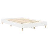 Cadre de lit sans matelas blanc 140x190 cm bois d'ingénierie