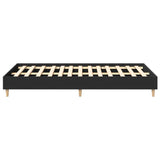 Cadre de lit sans matelas noir 140x190 cm bois d'ingénierie