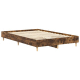 Cadre de lit sans matelas chêne fumé 140x190 cm bois ingénierie