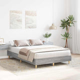 Cadre de lit sans matelas sonoma gris 140x190 cm