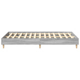 Cadre de lit sans matelas sonoma gris 140x190 cm