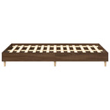 Cadre de lit sans matelas chêne marron 140x190 cm