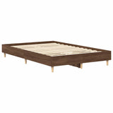 Cadre de lit sans matelas chêne marron 140x190 cm