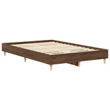 Cadre de lit sans matelas chêne marron 135x190 cm