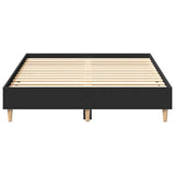 Cadre de lit sans matelas noir 120x190 cm bois d'ingénierie