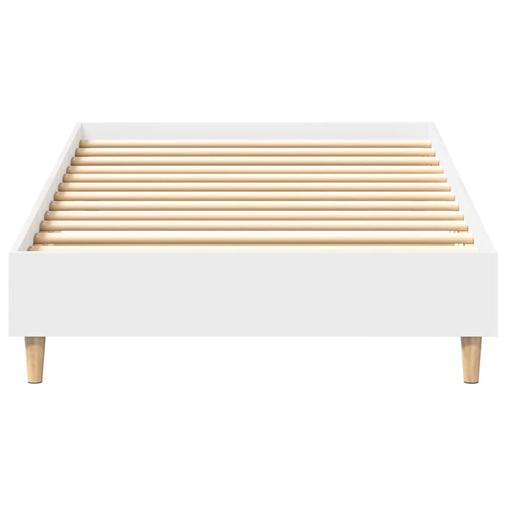 Cadre de lit sans matelas blanc 90x190 cm bois d'ingénierie