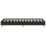 Cadre de lit sans matelas noir 90x190 cm bois ingénierie