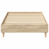 Cadre de lit sans matelas chêne sonoma 90x190 cm