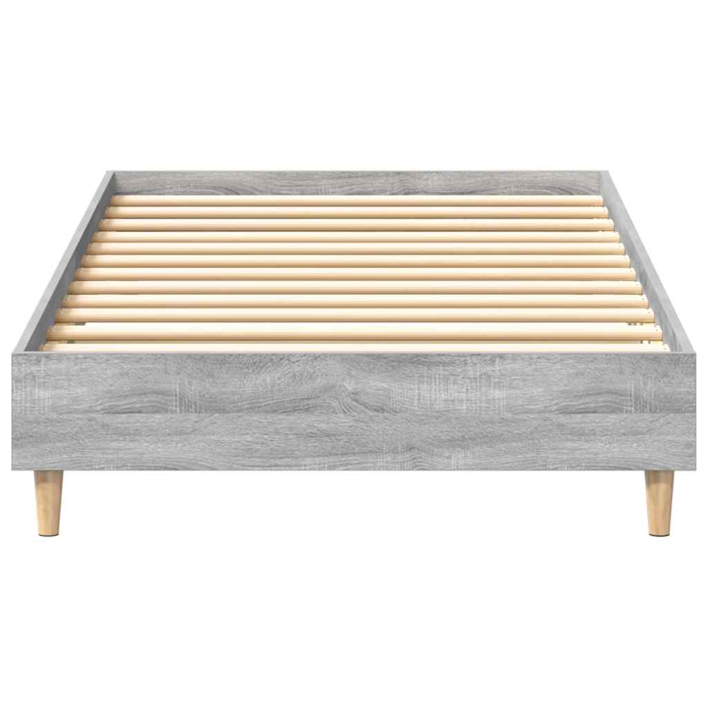 Cadre de lit sans matelas sonoma gris 90x190 cm