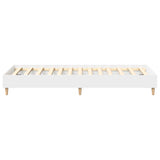 Cadre de lit sans matelas blanc 75x190 cm bois d'ingénierie