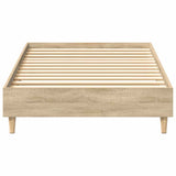 Cadre de lit sans matelas chêne sonoma 75x190 cm