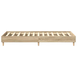 Cadre de lit sans matelas chêne sonoma 75x190 cm