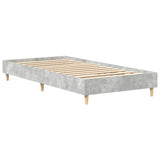 Cadre de lit sans matelas gris béton 75x190cm bois d'ingénierie