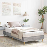 Cadre de lit sans matelas sonoma gris 75x190 cm