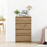 Handcrafted oak sideboard 60x35x98.5 cm engineered wood