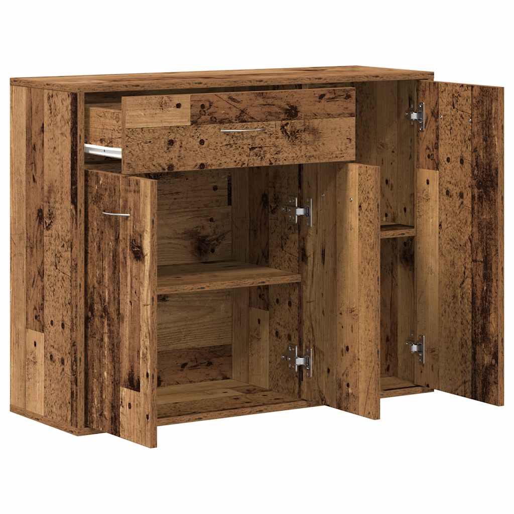 Buffet vieux bois 88x30x70 cm bois d'ingénierie