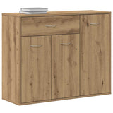 Handcrafted oak sideboard 88x30x70 cm engineered wood