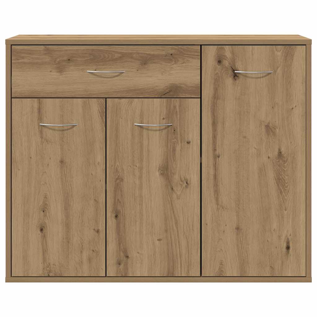 Handcrafted oak sideboard 88x30x70 cm engineered wood