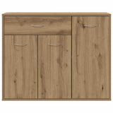 Handcrafted oak sideboard 88x30x70 cm engineered wood