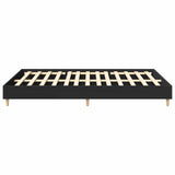 Cadre de lit sans matelas noir 150x200 cm bois d'ingénierie