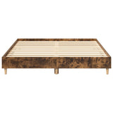 Cadre de lit sans matelas chêne fumé 150x200 cm bois ingénierie