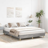 Cadre de lit sans matelas sonoma gris 150x200 cm