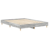 Cadre de lit sans matelas sonoma gris 150x200 cm