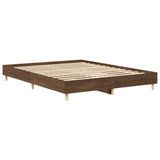 Cadre de lit sans matelas chêne marron 150x200 cm