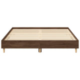 Cadre de lit sans matelas chêne marron 150x200 cm