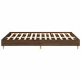 Cadre de lit sans matelas chêne marron 150x200 cm